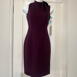 Calvin Klein Women's Deep Purple Midi Dress NWT